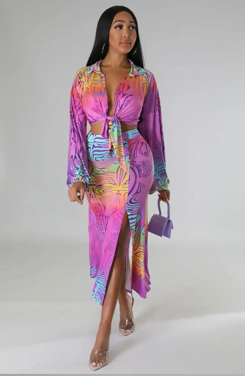Chic Spring Skirt Set NiuNiu
