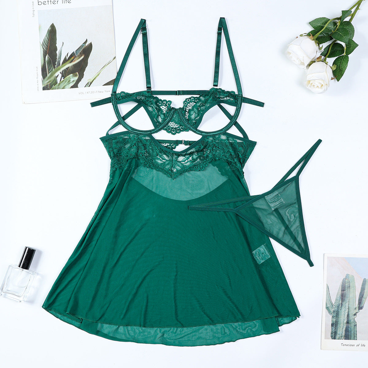 Sexy Cutout Nightdress MORESEE