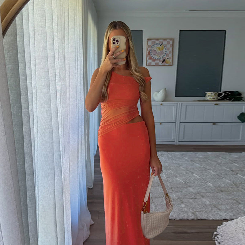 Twisted Mesh Crossbody Summer Dress FREYA