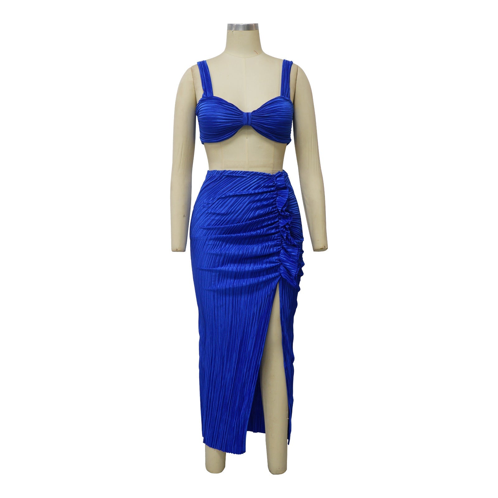 Spaghetti Strap Pleated Set MOOYAA